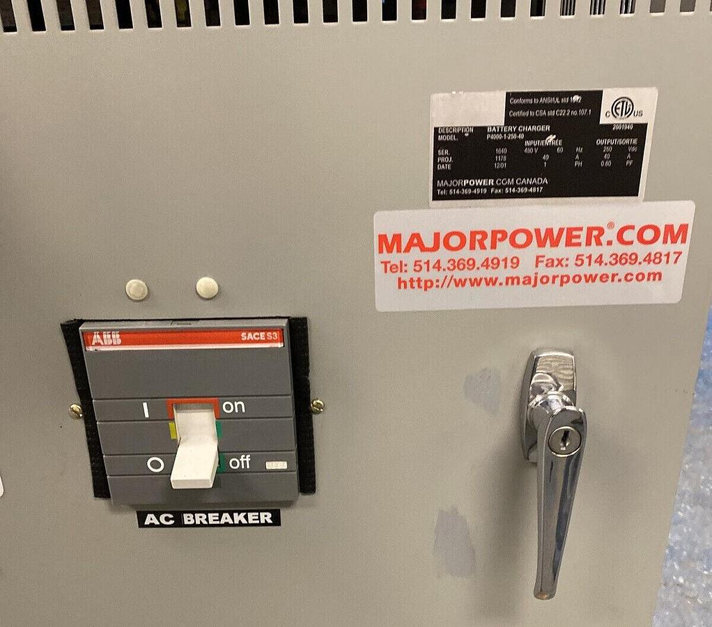 Used Primax,P4000-1-250-40,Battery Charger