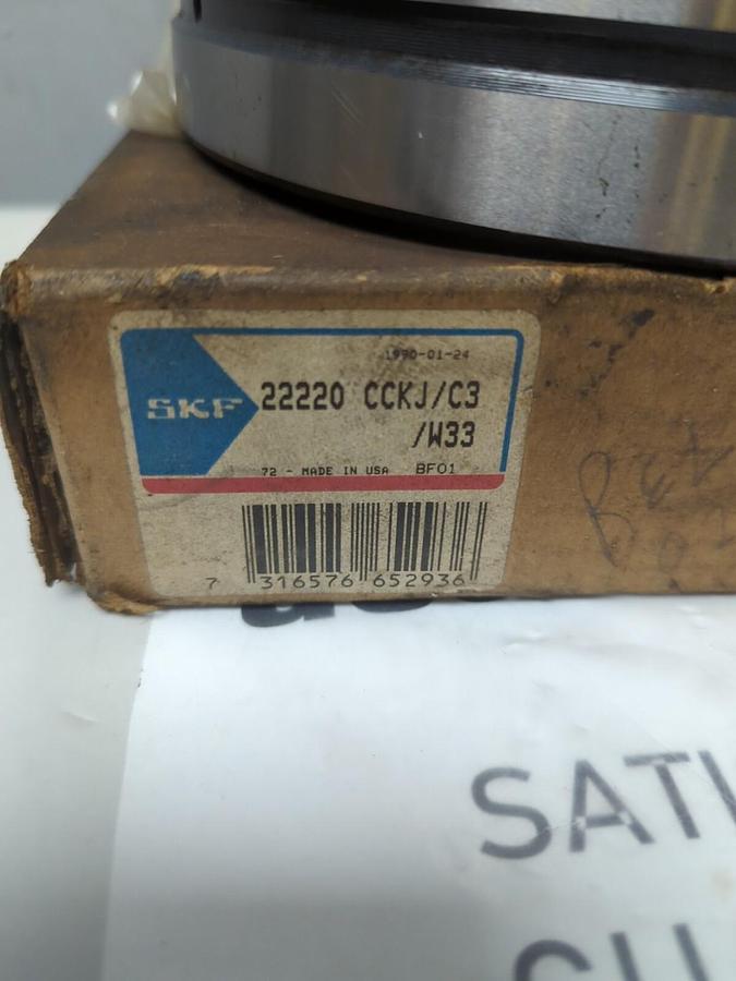 SKF,22220 CCKJ/C3/W33,SPHERICAL ROLLER BEARING NOS