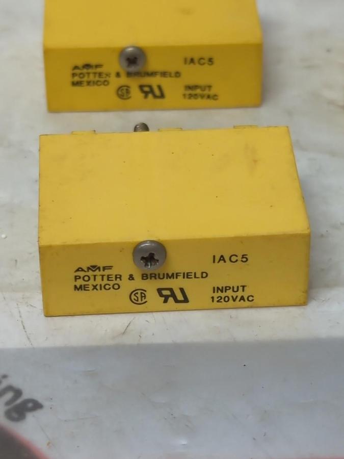 Used POTTER & BRUMFIELD,IAC5,INPUT MODULE LOT OF 7 PRE-OWNED