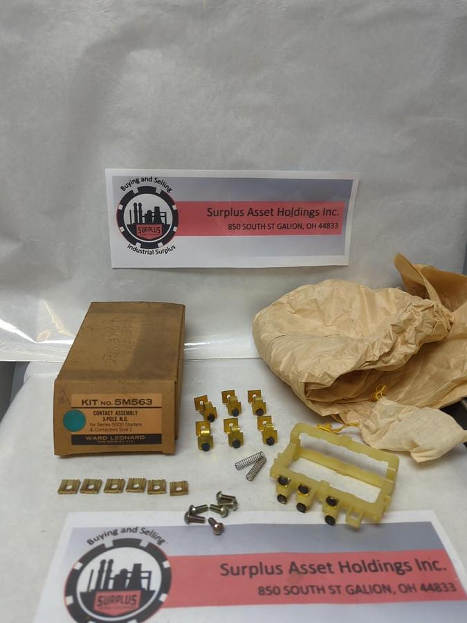 WARD LEONARD,5M563,CONTACT ASSEMBLY FOR SERIES 5000 STARTERS 3-POLE SIZE 1 NOS