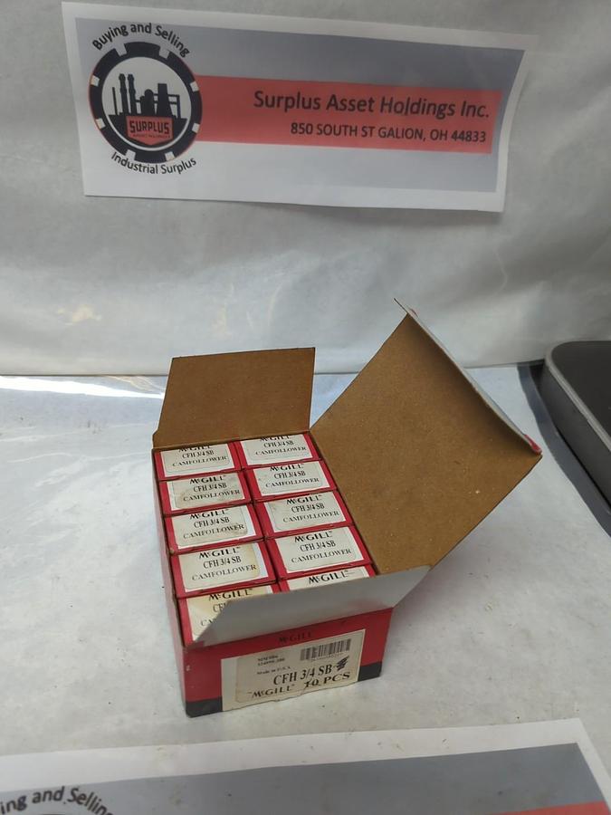 MCGILL,CFH-3/4SB,CAM FOLLOWER BOX OF 10 NOS