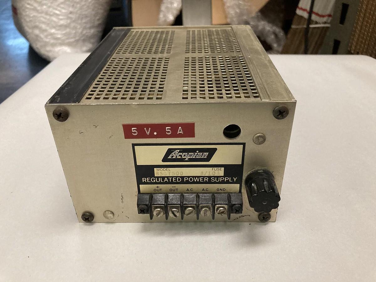 Used Acopian,B5GT500,Lab Regulated Power Supply