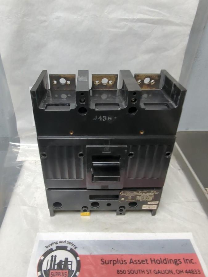 Used GE,TJK436F000,CIRCUIT BREAKER FRAM 400A 600V 3-POLE PRE-OWNED