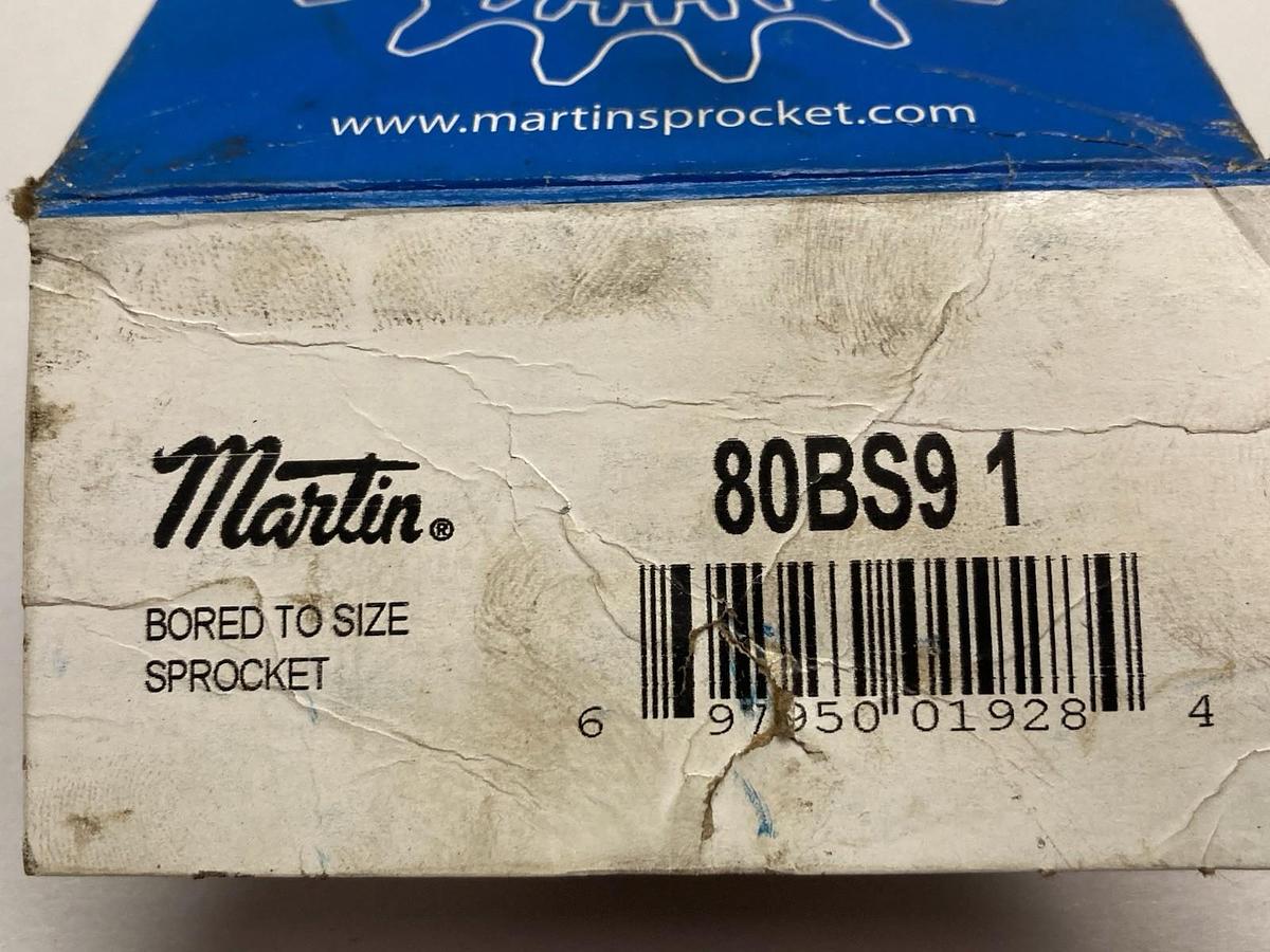 Used Martin,80BS9, 1 Inch Bore Sprocket