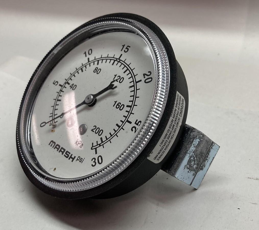 Marsh,0-30PSI 0-200kPa,Gauge
