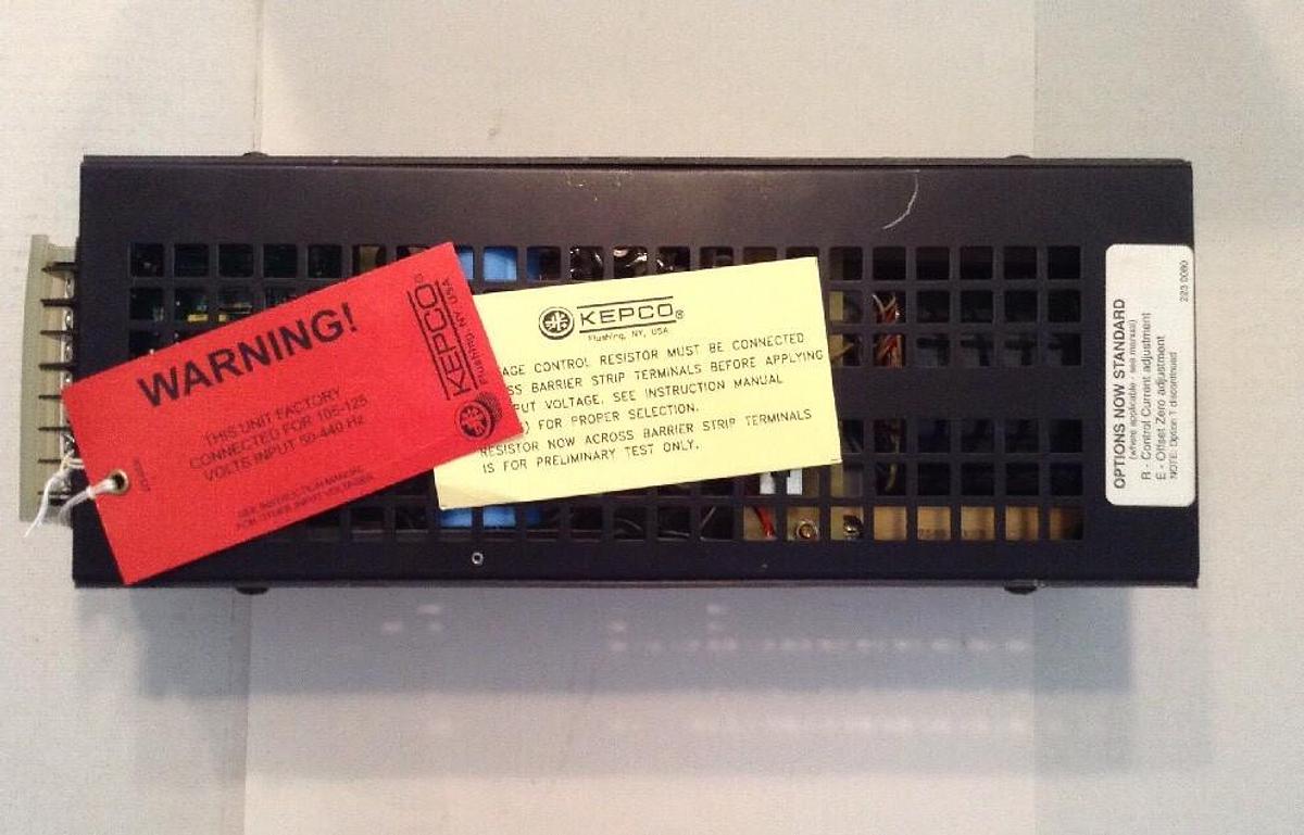 Kepco,PTR 100-0.6,Power Supply Rev. 11 with Manual Original Box NOS