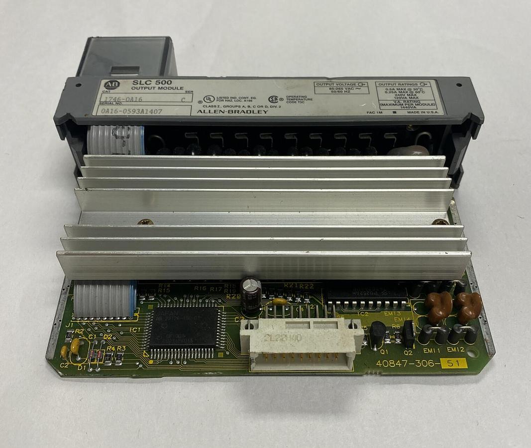 Used Allen-Bradley,1746-0A16,Ser C Output Module
