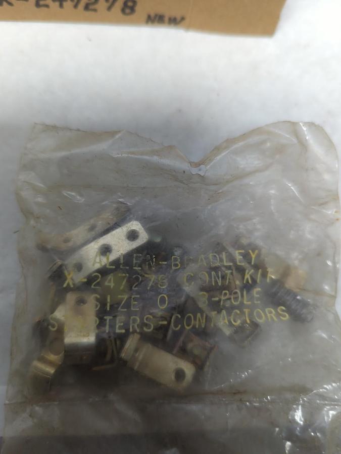 ALLEN-BRADLEY,X-247278,SIZE 0 CONTACT KIT 3-POLE NOS