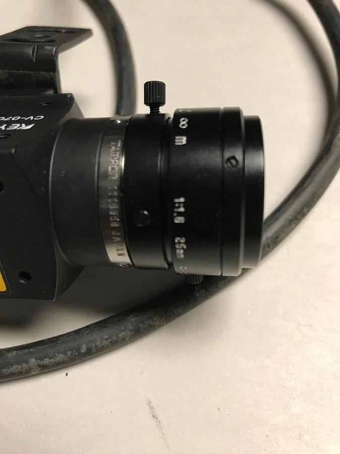 Used Keyence,CV-070,Camera with Lens 1:1.6 25mm