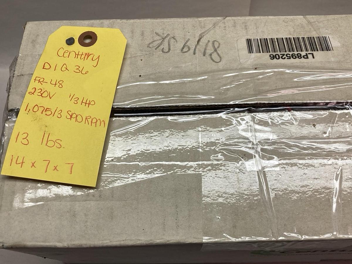 Century,D1036,Blower Motor 1/3Hp 1075/3RPM 208-230V 2.7A