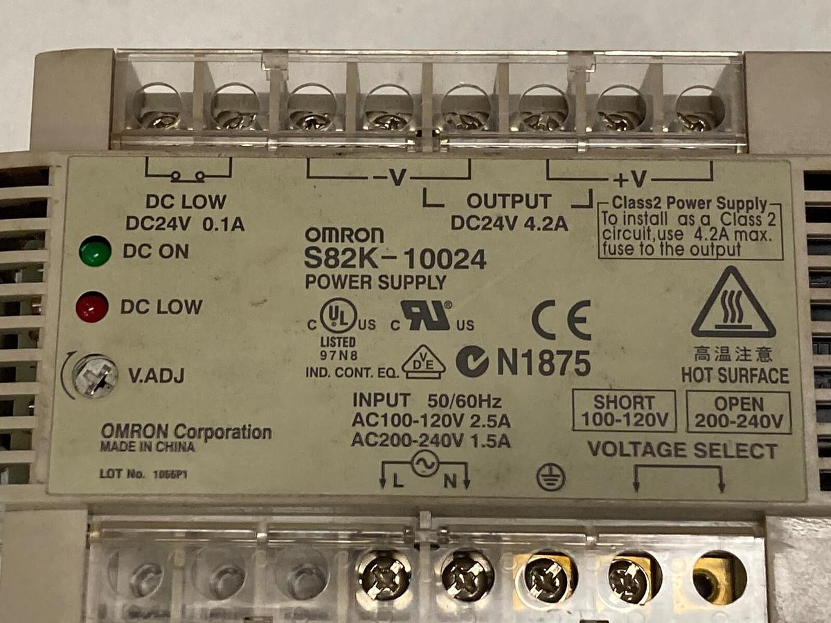 Used Omron,S82K-10024,Power Supply
