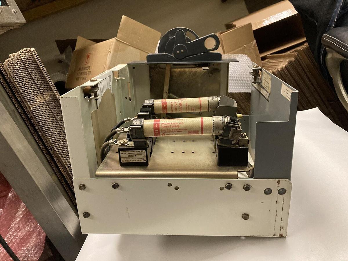 Used Allen-Bradley,2100 2192F,60 Amp 12 INCH Fused MCC Disconnect Feeder Bucket