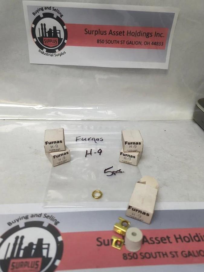 FURNAS,H9,OVERLOAD HEATER ELEMENT LOT OF 5 NOS
