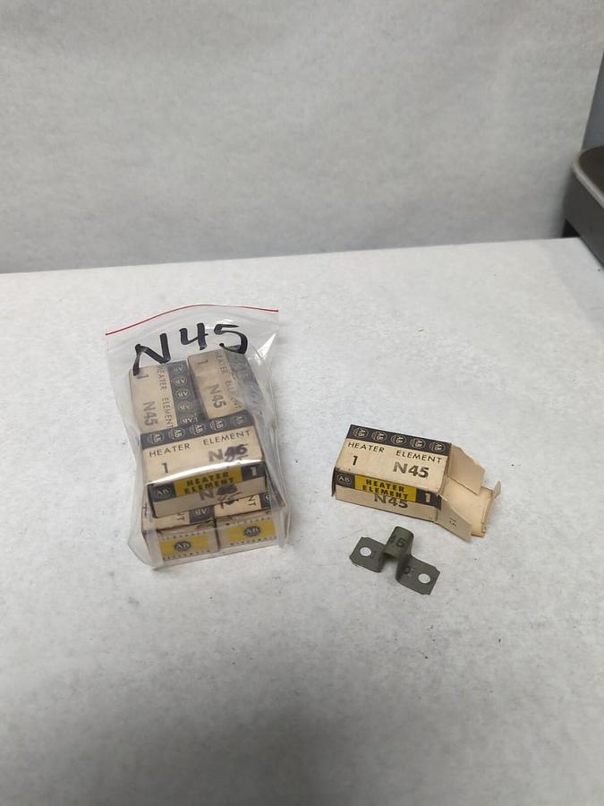 ALLEN BRADLEY,N45,THERMAL OVERLOAD HEATER ELEMENT LOT OF 6 NOS