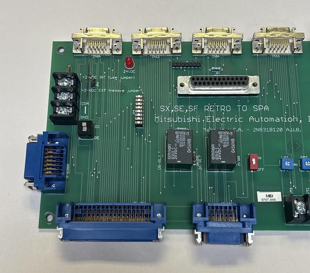 Used MITSUBISHI,2N831B120,SX SE SF RETRO TO SPA CIRCUIT BOARD