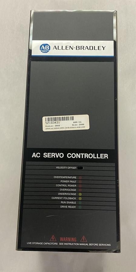 Used ALLEN BRADLEY,1391B-ESAA15-AQB,SER D AC SERVO CONTROLLER REFURBISHED
