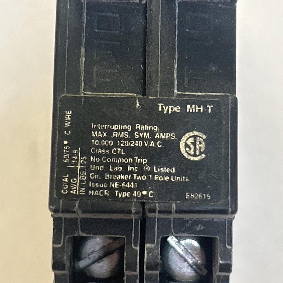 Used MURRAY,MP2020,TANDEM CIRCUIT BREAKER 20A 120/240V 2P