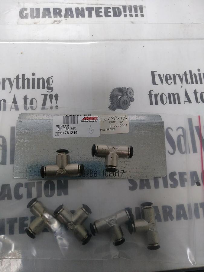 UNBRANDED,61761219,TUBE UNION TEE 6MM OD LOT OF 6