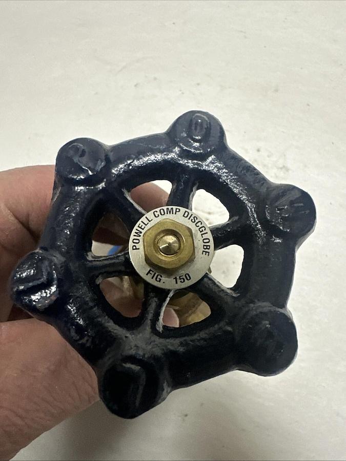 Powell,150,3/8" 150 NPT Brass Gate Valve