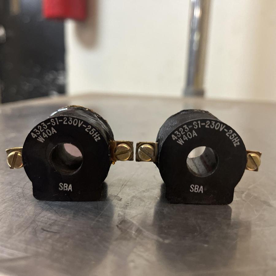 SQUARE D,4323-S1-W40A,COIL 230V 25Hz LOT OF 2