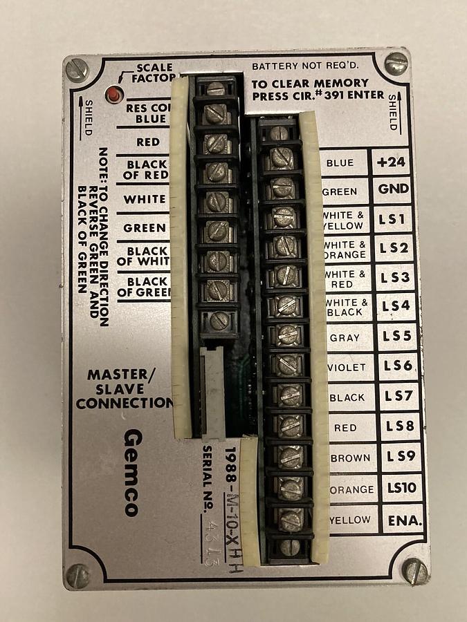 Used Gemco,1988-M-10-X HH,Micro Computer Quickset II