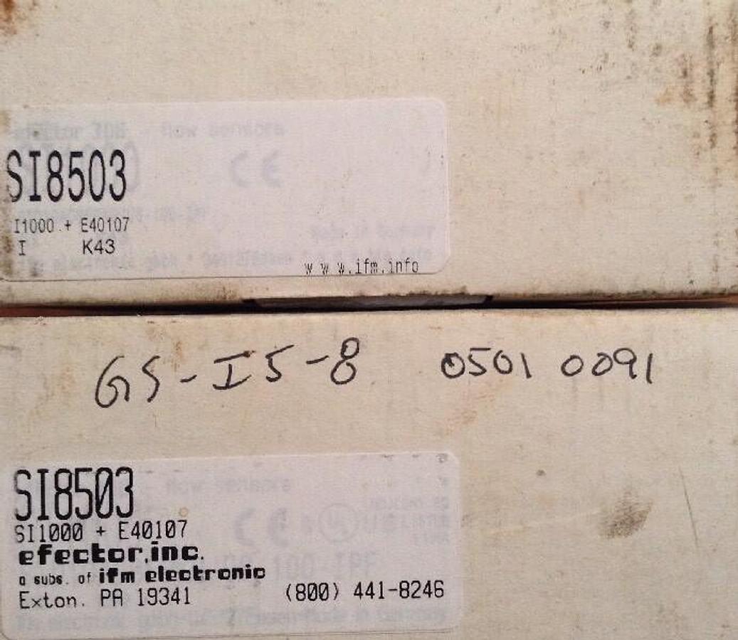 IFM Efector,SI8503 S11000,Flow Monitor  with E40107 NOS