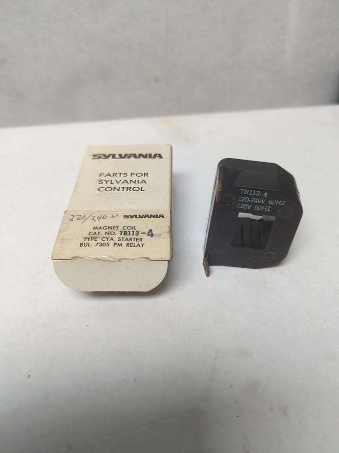 SYLVANIA,TB113-4,MAGNET COIL 220/224V NOS