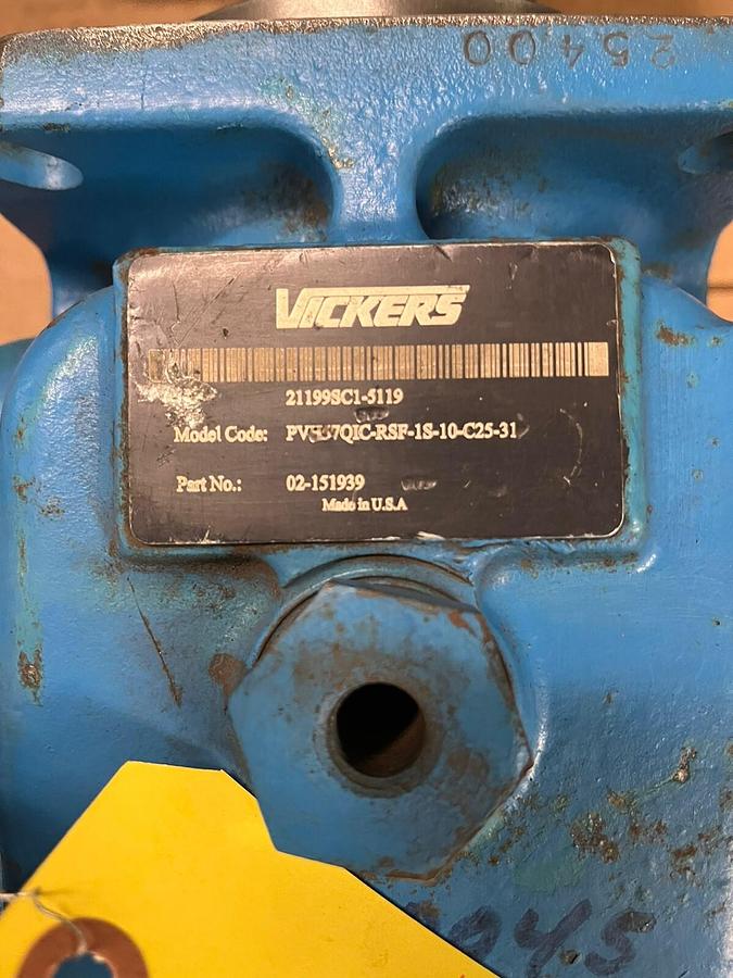 Used VICKERS,PVH57QIC-RSF-1S-10-C25-31,HYDRAULIC PISTON PUMP