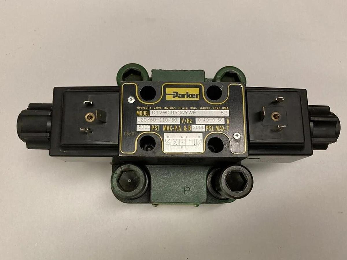 Used Parker,D1VW006CNYWH,Hydraulic Directional Valve 120 /60-110/50V