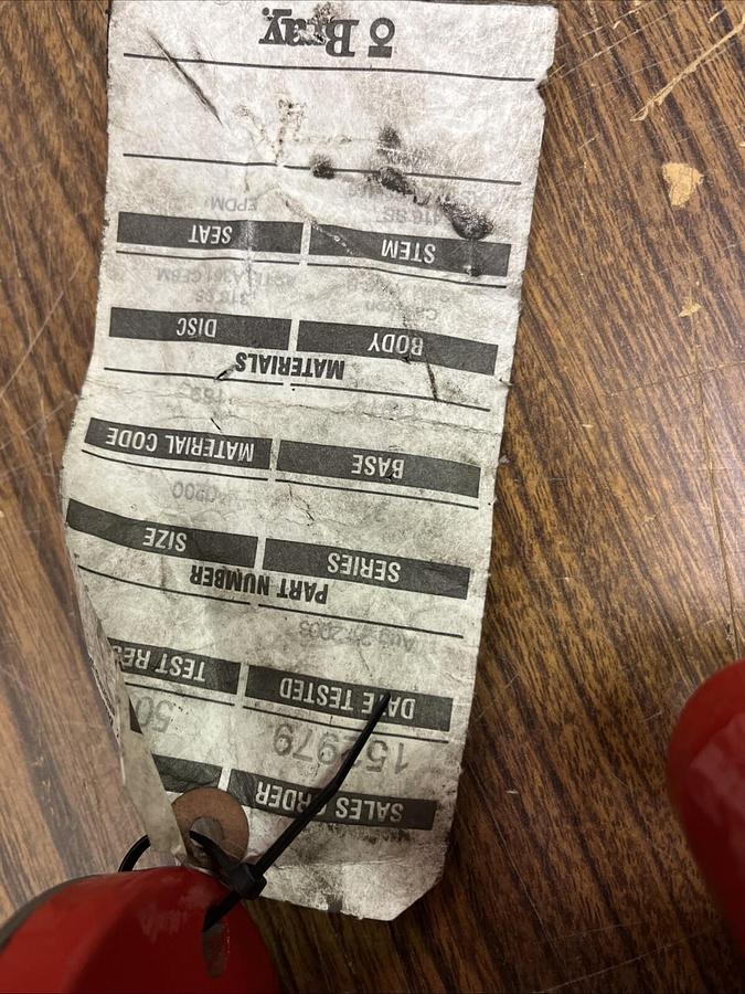 Used BRAY,3033A,BUTTERFLY VALVE 2"