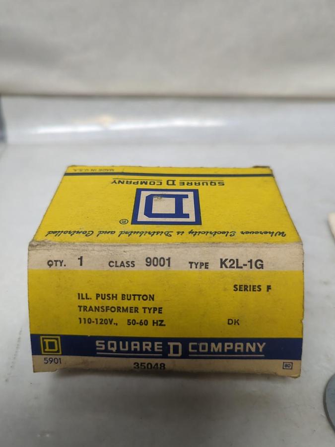 SQUARE D,9001 K2L-1G,ILLUMINATED PUSH BUTTON TRANSFORMER TYPE NOS