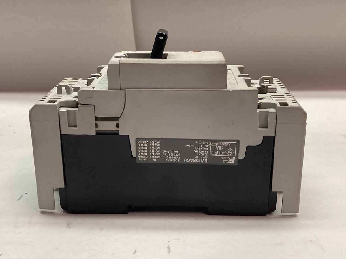 Used Fuji Electric,BW50RA GU-2P010,2-Pole Circuit Breaker 10A 240V