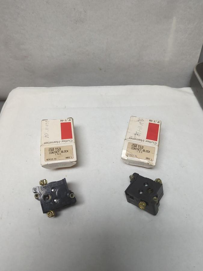 CUTLER-HAMMER,T53,CONTACT BLOCK LOT OF 2 NOS