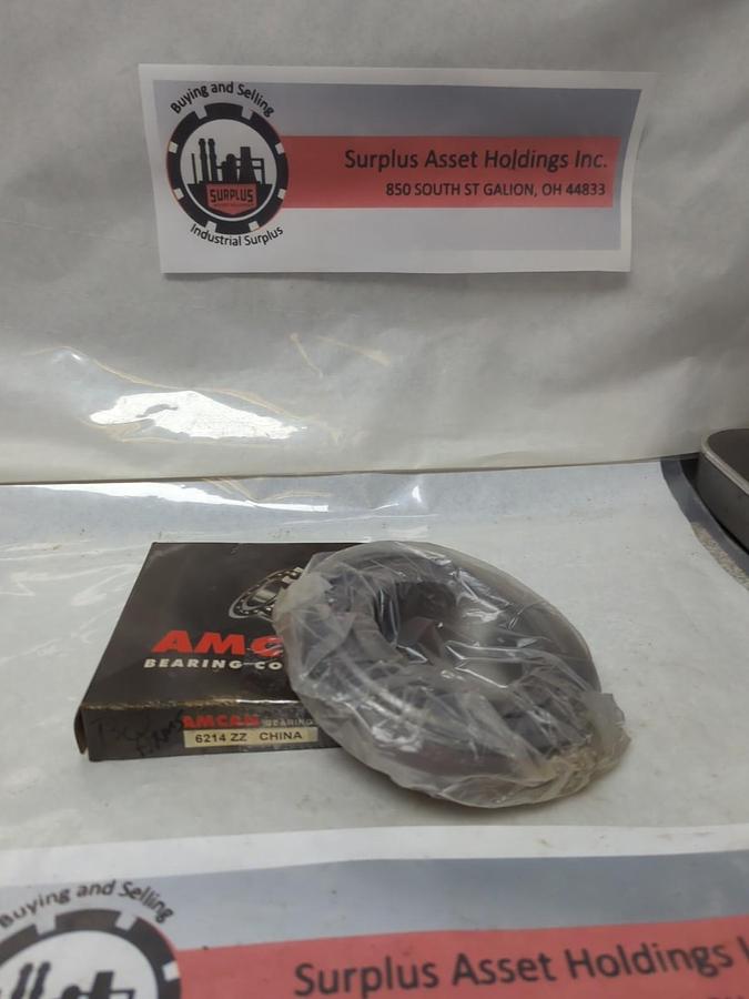 AMERICAN BEARING,6214ZZ,METAL SEALED DEEP GROOVE BALL BEARING NOS