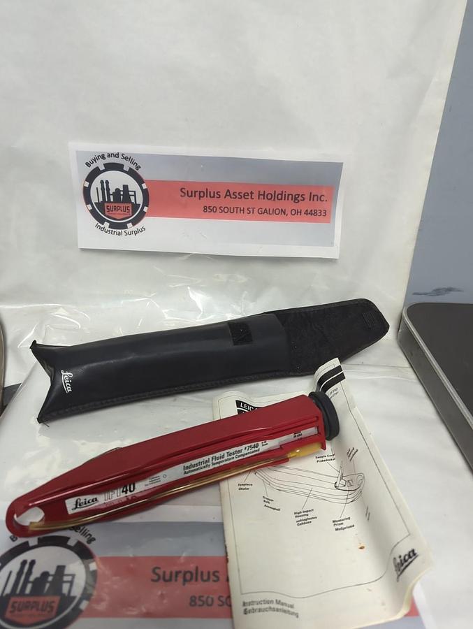 Used LEICA,IFT40,INDUSTRIAL FLUID TESTER #7540 0-30 SCALE PRE-OWNED