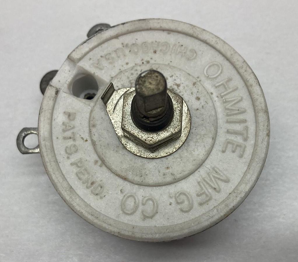 Ohmite,0330,Rheostat 500OHM Series A