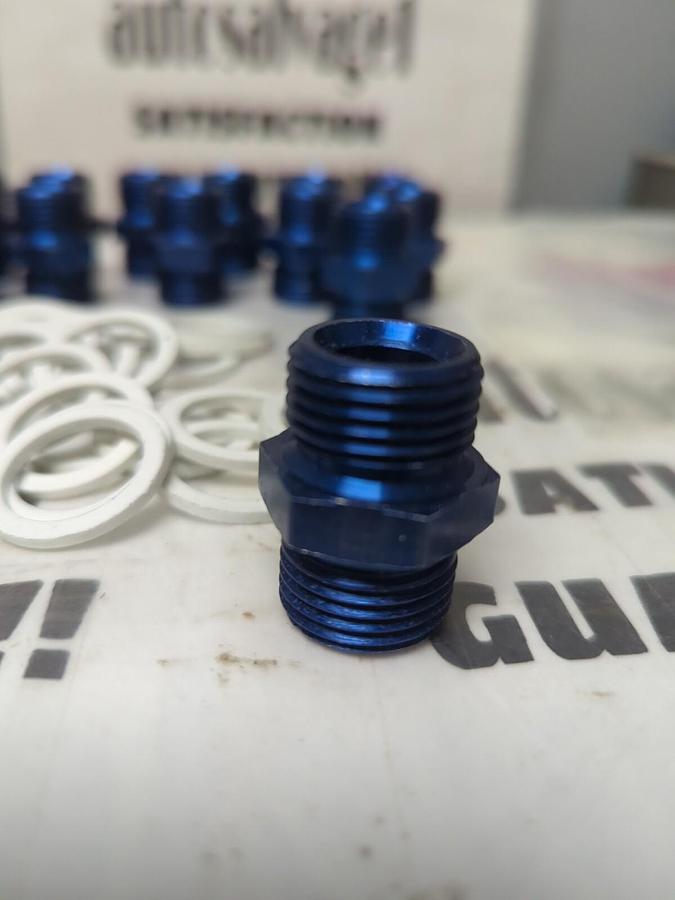 UNBRANDED,NA,1/2X 1/2IN PIPE/TUBE FITTING MALE X2 LOT OF 14 W/ 27 SEAL/WASHERS