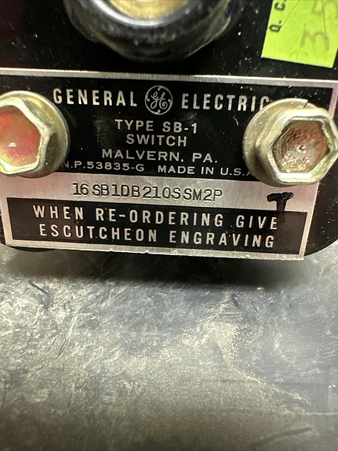 Used GE,16SB1DB210SSM2P,Type SB1 Rotary Switch