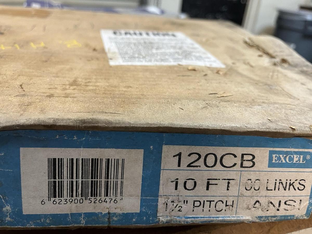 WHITNEY EXCEL,120-CB,ROLLER CHAIN 1-1/2" PITCH 80LINKS 10FT COTTER