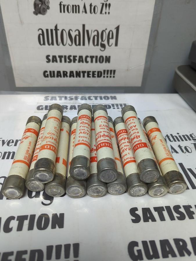 GOULD SHAWMUT,A6Y2,TYPE 1 FUSE LOT OF 13 NOS