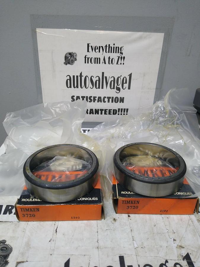 TIMKEN,3720,ROLLER BEARING CUP LOT OF 2 NOS