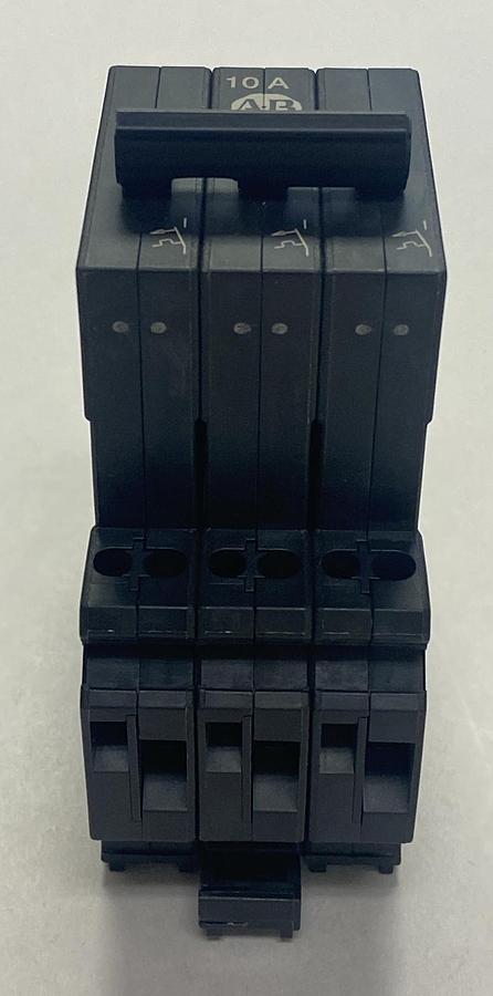 Used ALLEN BRADLEY,1492-GS3G100,SER A MINI CIRCUIT BREAKER 10A NEW