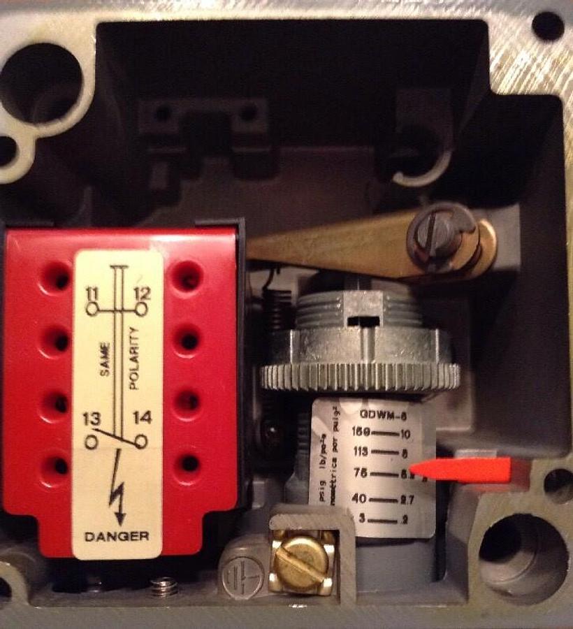 Used Square D,9012 GDWM-5,Machine Tool Pressure Switch  Series C