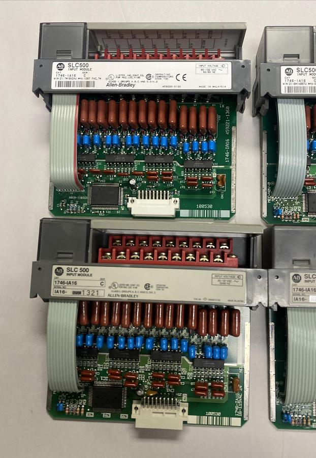 Used Allen-Bradley,1746-IA16,SER C SLC500 Input Module Lot Of 4