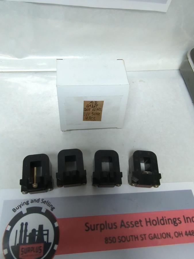 Used ALLEN-BRADLEY,0A86P,COIL 120V 60HZ 110V 50HZ LOT OF 4 PRE-OWNED