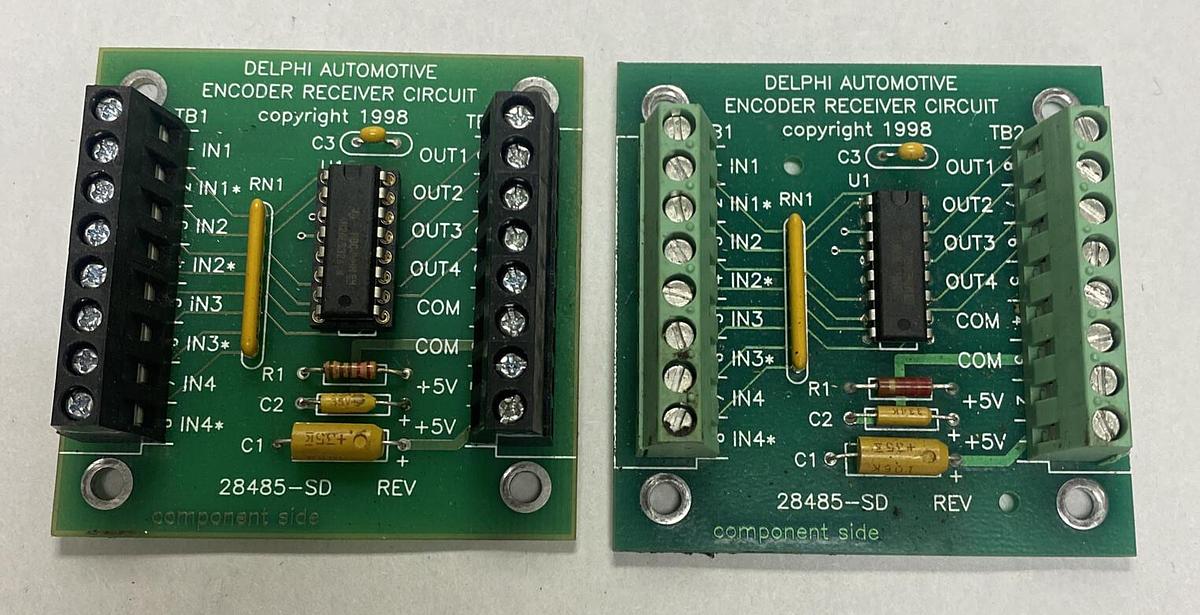 Used Delphi Automotive,28485-SD,Encoder Receiver Circuit Board Lot Of 2