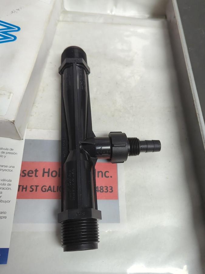 MAZZEI,1078-03,BLACK PVDF INJECTOR NOS