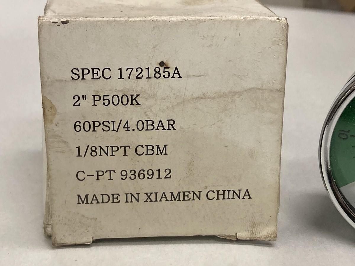Used Wilkerson,172185A,Pressure Gauges 2 Inch 1/8NPT