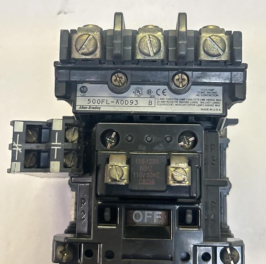 Used ALLEN BRADLEY,500FL-A0D93,AC CONTACTOR