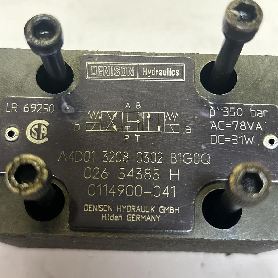 Used DENISON,A4D0132080302B1G0Q,DIRECTIONAL CONTROL VALVE